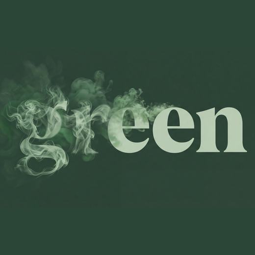 Kirjoitettu sana green
